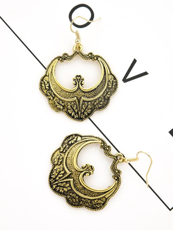 The Ethnic Royale - Golden Oxidised Earrings