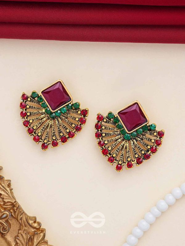 The Chic Ethnicity- Embellished Stud Earrings