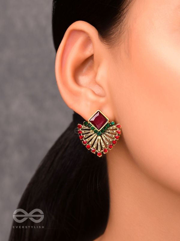 The Chic Ethnicity- Embellished Stud Earrings
