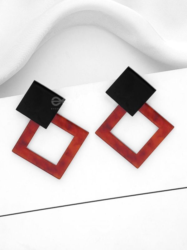 The Geometric Chic - Leopard Acrylic Studs