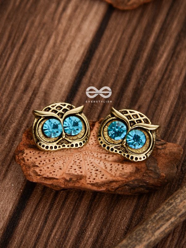 The Little Shimmery Owls - Tiny Trinket Earrings
