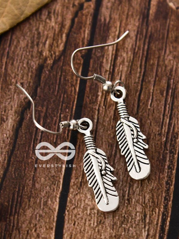 The Dangling Intricate Leaves - Tiny Trinket Earrings