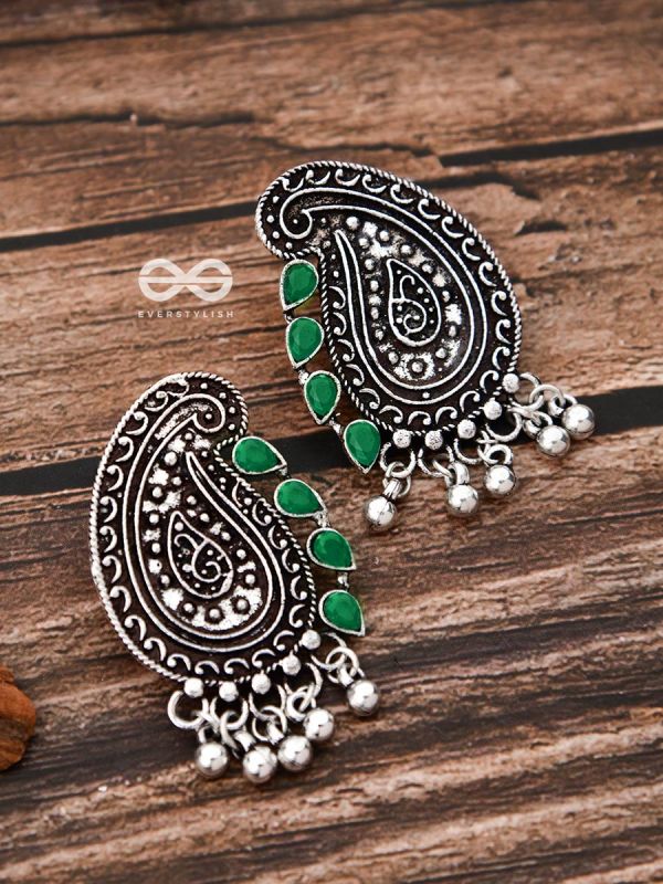 The Vintage Motifs - Emerald Green - The Embellished Oxidised Collection