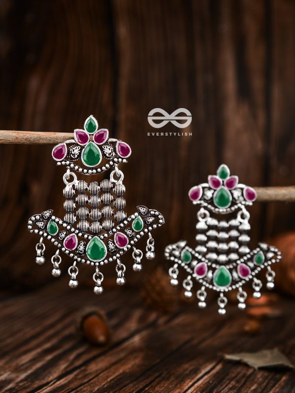 The Statement Makers (Ruby Emerald) - Embellished Oxidised Collection