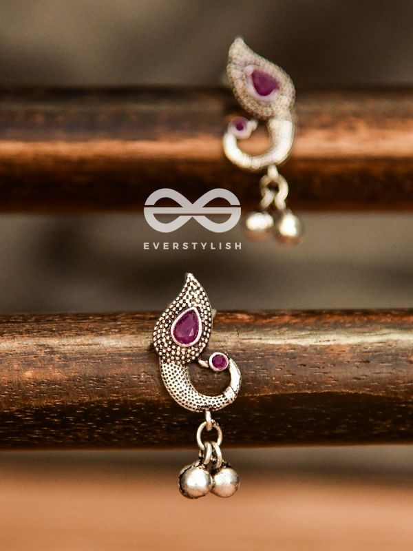 The Vintage Peacocks (Ruby Red) - The Melodious Ghungroo Collection