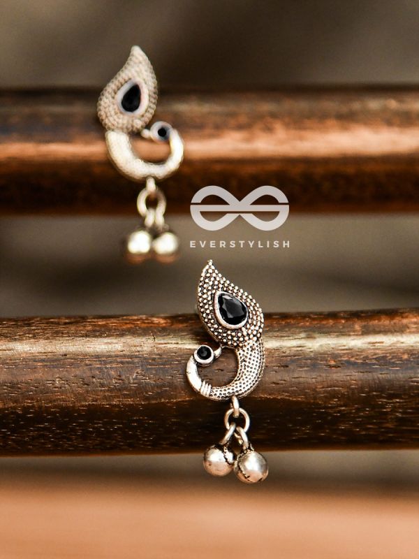 The Vintage Peacocks (Onyx Black) - The Melodious Ghungroo Collection