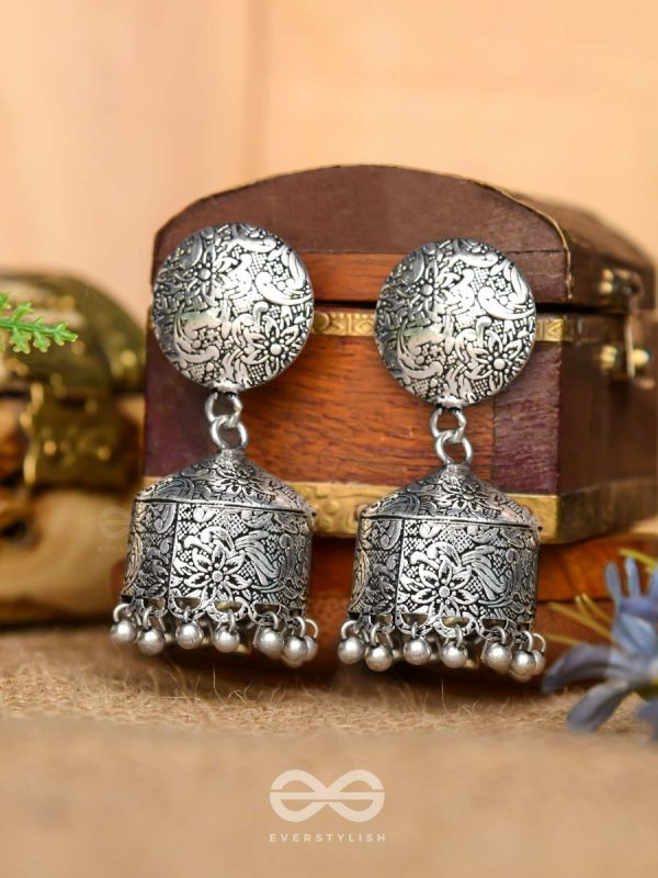 The Intricate Sophistication - Oxidised Boho Earrings