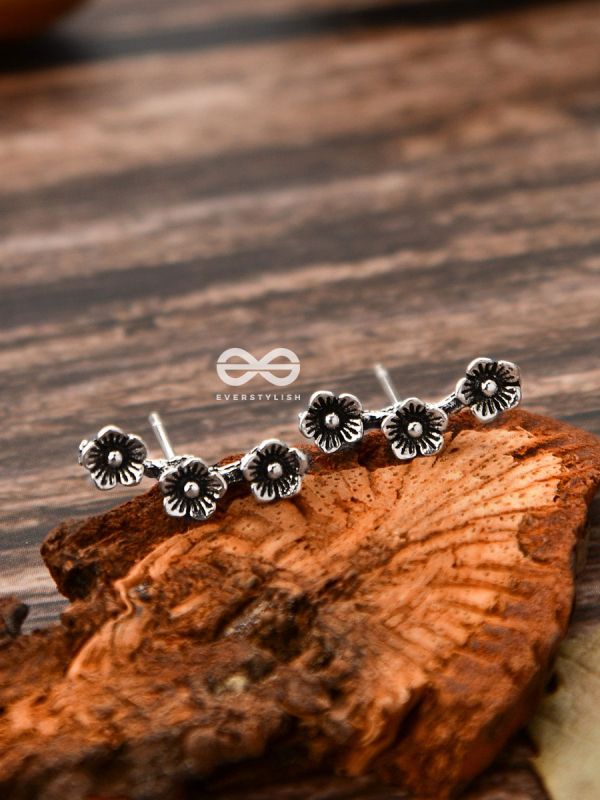 The Floral Triplet - Tiny Trinket Stud Earrings