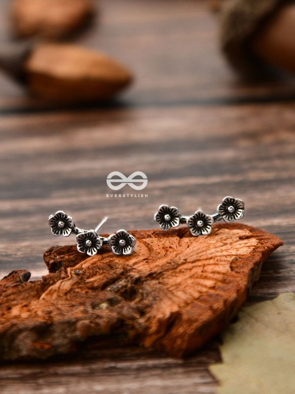 The Floral Triplet - Tiny Trinket Stud Earrings
