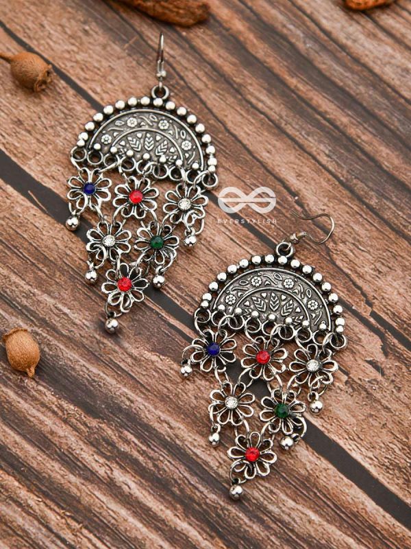 The Ethnic Ecstasy - Oxidised Boho Earrings