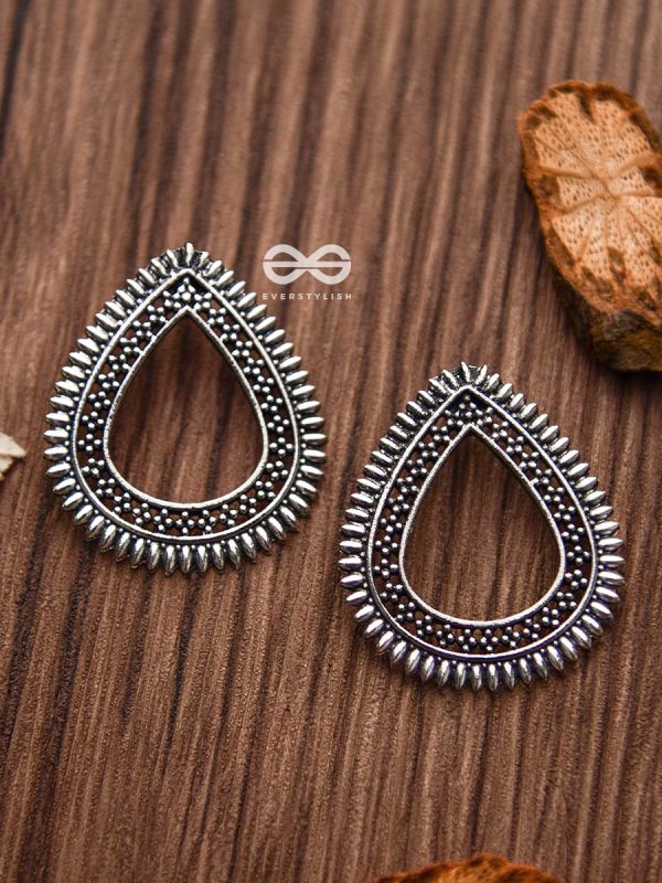 The Little Bohemian Drops - Oxidised Boho Earrings