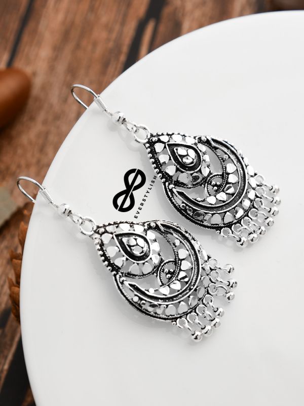 The Intricate Shimmery Droplets - The Oxidised Boho Collection