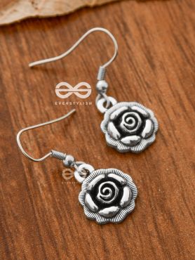 The Little Boho Floral Danglers - Tiny Trinket Earrings