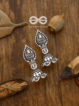 The Little Droplet Jhumki - Tiny Trinket Earrings