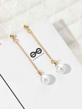 The Chic Dangling Pearls - Casual Golden Earrings