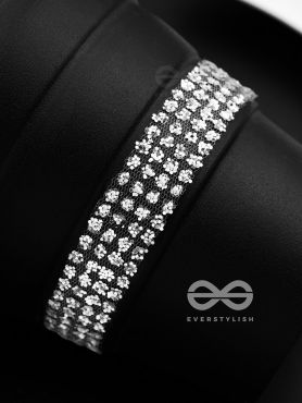 Shimmer on My Neck - Statement Silver Choker