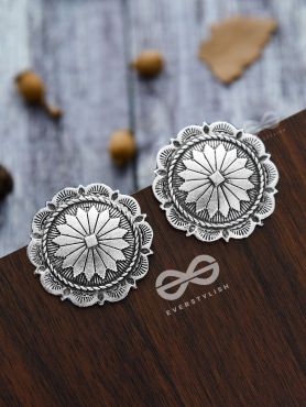 The Eclectic Emblems - Oxidised Boho Earrings