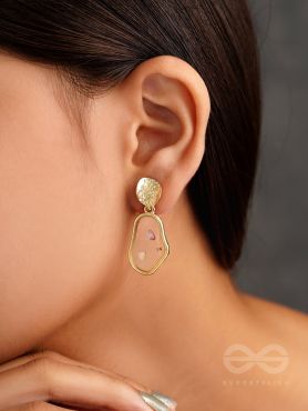 An Eclectic Delight - Golden Statement Earrings