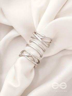 The Triple Crown- Set of 3 Silver Rings