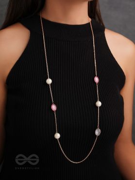 The Cosmic Attraction- Golden Bead Necklace With Anti-Tarnish Coating 