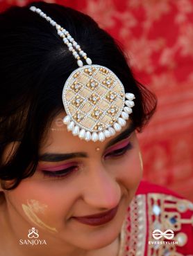 YASTIKA - BEAUTY IN PEARLS - STONE, BEADS AND PEARLS EMBROIDERED MAANGTIKA