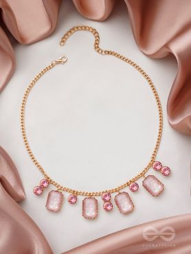 The Garden Of Evening Mists- Golden Embellished Necklace With Anti-Tarnish Coating 