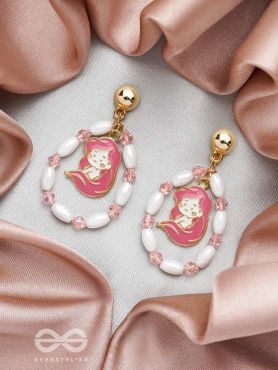 The Sugar Plum- Golden Embellished Earrings