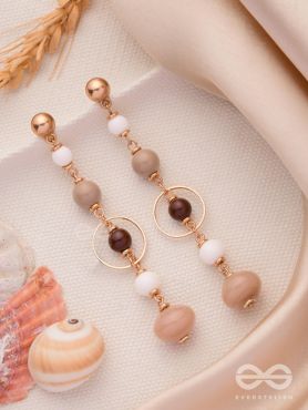 THE HAZELNUT HUES - CASUAL DROP EARRINGS