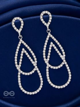 DROP IT LIKE IT'S HOT - STATEMENT SILVER EARRINGS