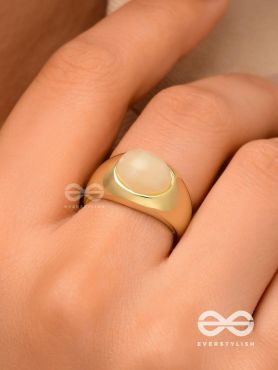 The Latte Lullaby - Golden Ring (Adjustable)