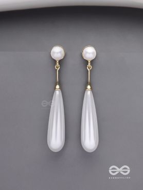 Ivory Drops- Graceful Drop Earrings