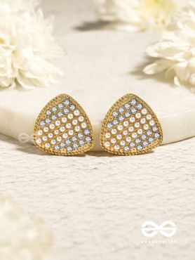Gleaming Domes - Luxe Crystal Earrings