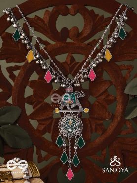 NOMAD SPIRIT – COLORFUL TRIBAL STATEMENT NECKLACE