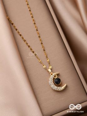 Lunar Glow - Crescent Moon Pendant