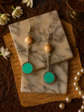 OASIS DROP - OXIDISED LONG EARRINGS