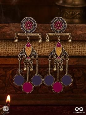 GULAL BEATS - ENAMEL DANGLE EARRING