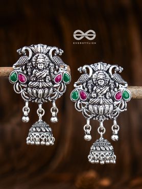 The Divine Goddess (Ruby-Emerald) - Embellished Oxidised Collection