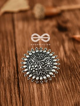 The Nature Connect - Oxidised Boho Ring