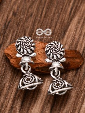 The Little Artwork Jhumki - Tiny Trinket Earrings