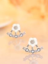 Enamored Anchor CZ Earrings