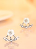 Enamored Anchor CZ Earrings