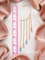 The Rain Trail- Golden Embellished Earcuff (One Ear)