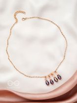 The Caramel Rain- Golden Embellished Necklace With Anti-Tarnish Coating 