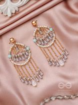 The Rain of Stars- Golden Beads Earrings