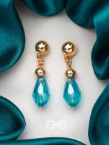 The Beryl Bead- Golden Beads Earrings