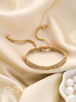 The Bronze Beauty- Beaded Knot Bracelet