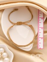 The Bronze Beauty- Beaded Knot Bracelet