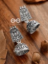 The Intricate Artwork Jhumkis - Tiny Trinket Earrings