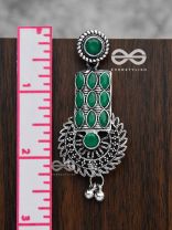 The Studded Artistry - Emerald Green - The Embellished Oxidised Collection