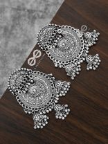 A Boho Dream - Oxidised Triple Jhumki Danglers